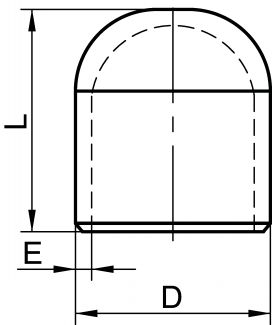 Cap ANSI Schedule 40S - Schéma