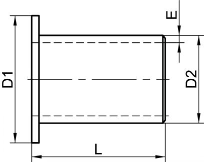 Collet "stub end" court, Schedule 10S type A - Schéma