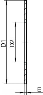 Joint de bride ANSI class 300 - Graphite - Schéma