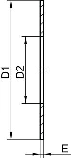 Joint de bride ANSI class 600 - PTFE - Schéma