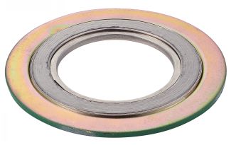 Spiral gasket for flat face flange - class 150 protected steel / stainless steel 316l / graphite