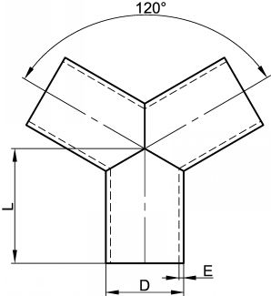 Y à 120° - Schéma