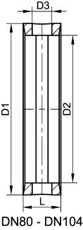 Gasket for butterfly valve - epdm (Photo #2)