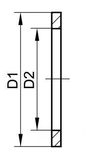 Joint de raccord à section carrée - Schéma