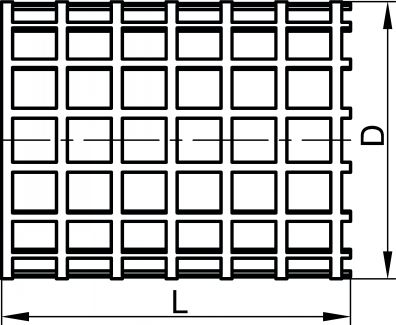 Grille de protection pour indicateur - Schéma