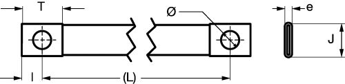 Tresse plate pour mise a la terre - inox 316 l (Diagrama)