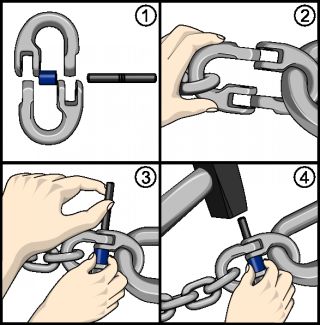 Consignes de montage d'une maille de jonction | Schéma