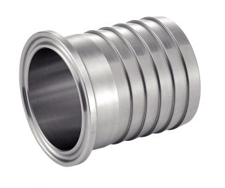 Ferrule clamp SMS cannel&eacute;e