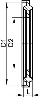 Joint clamp - PTFE - Schéma