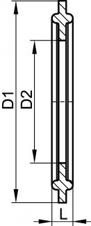 Joint clamp à jaquette - EPDM / PTFE - Schéma