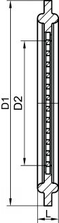 Joint clamp filtrant - Silicone - Schéma