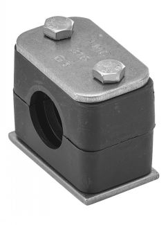 Collier polyamide avec plaque inf&eacute;rieure &agrave; souder et plaque sup&eacute;rieure de renfort