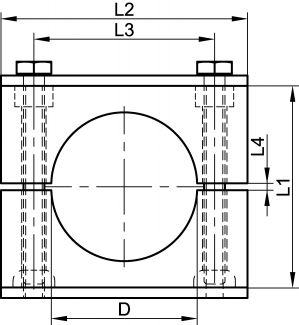 Collier polyamide avec plaque inf&eacute;rieure &agrave; souder et plaque sup&eacute;rieure de renfort - Sch&eacute;ma