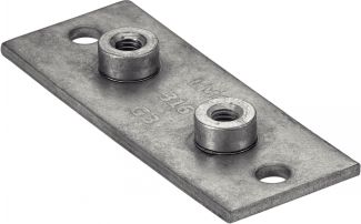 Plaque inf&eacute;rieure &agrave; visser pour collier polypropyl&egrave;ne