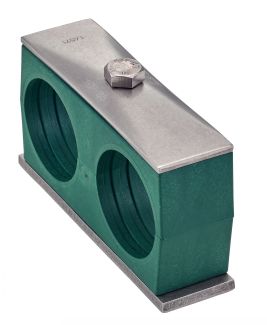 Collier double c&ocirc;te &agrave; c&ocirc;te polypropyl&egrave;ne vert