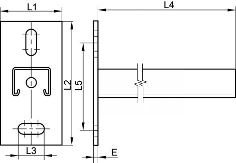 Console murale profil - Schéma