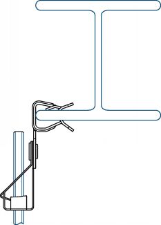 Support de tige filetée pour poutre métallique (Diagrama #2)