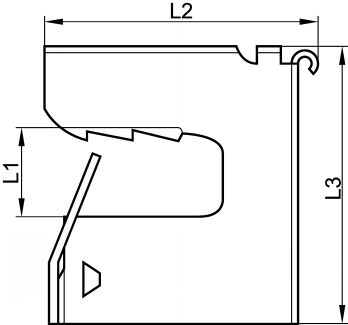 Attache multifonctions pour poutre métallique - Schéma