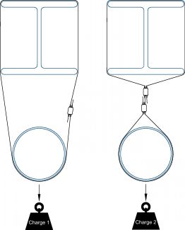 Câble et verrous de suspension et supportage (Diagrama)