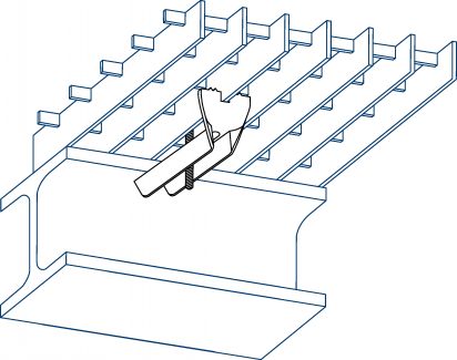 Agraphe pour caillebotis (Diagrama #2)