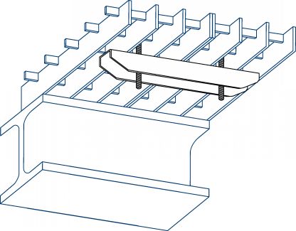 Double agraphe pour caillebotis (Diagrama #2)