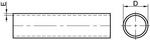 Tube à sertir étiré sans soudure recuit - Schéma
