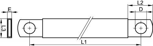 Tresse plate de mise à la terre gaine ignifuge sans halogène (Diagrama)