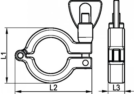 Collier ISO-KF simple articulation - Sch&eacute;ma