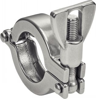 Collier ISO KF simple articulation - Aluminium - Inox 304