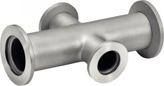 Croix r&eacute;duite 4 voies &agrave; bride ISO KF - Inox 304L