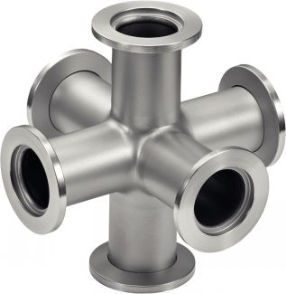 Croix &eacute;gale 6 voies &agrave; bride ISO KF - Inox 304L