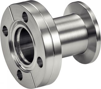 Adaptateur &agrave; bride ISO KF - bride CF - Inox 304L