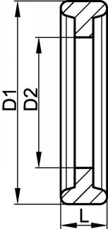 Joint microclamp ASME BPE - schéma