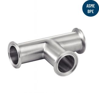 Clamp equal tee - stainless steel 316l