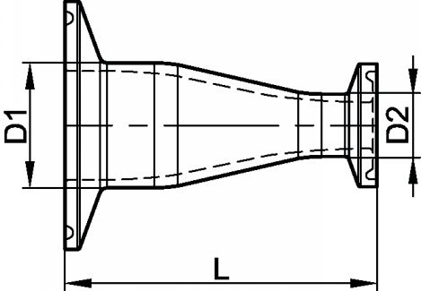 Réduction concentrique clamp (Diagrama)