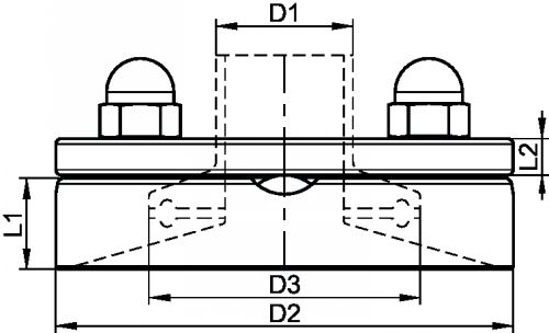 Bride arasante aseptique faible épaisseur (Diagrama)