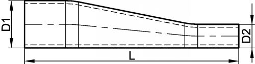 Réduction excentrique à souder (Diagrama)