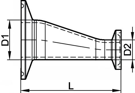 Réduction excentrique clamp (Diagrama)