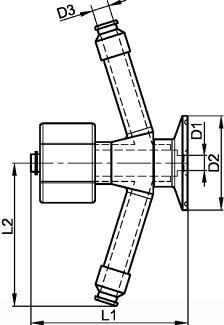 Sampling valve - stainless steel 316l (Schema #2)
