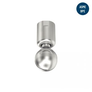 Slotted cleaning nozzle - free rotation - stainless steel 316l