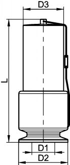 Casse vide aseptique clamp (Schéma)