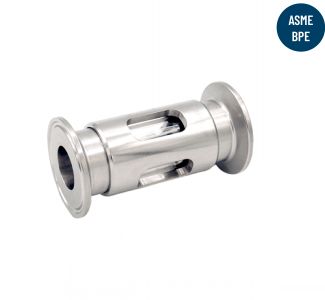 Aseptic sight glass clamp - stainless steel 316l