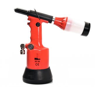 Pneumatic setting tool for rivets