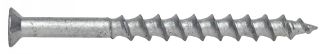 Screw for aerated concrete, with countersunk head t drive
