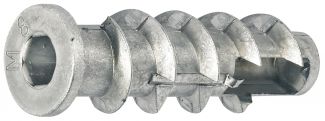 Screw plug for aerated concrete - metal