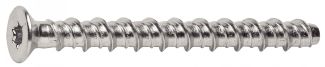Countersunk head 6 lobes screw for concrete - economic series, without eta - zinc plated steel