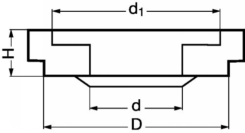 Support for screw - plastic pa 6.6 plastique p.a  6.6 (Schema)