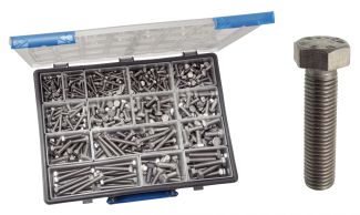 Coffret vis tete hexagonale - inox a2