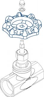 Volant pour robinets 58503 - 58513 (Diagrama)