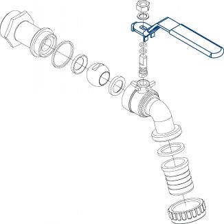 Poignée cadenassable pour robinet 58139 (Diagrama)